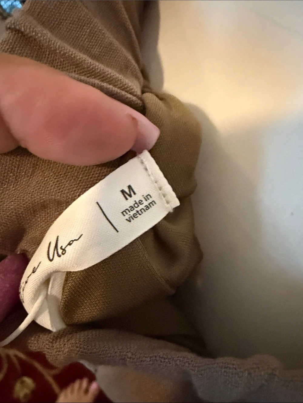 Active USA Taupe Maxi Skirt with Side Button Detail